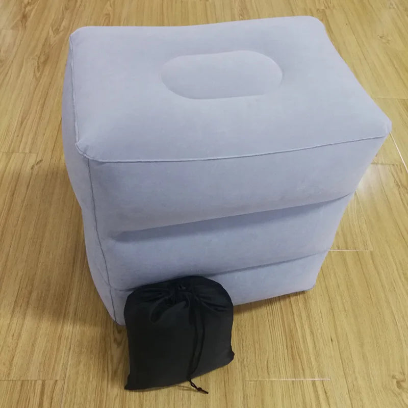 Inflatable Travel Foot Rest Pillow Pad