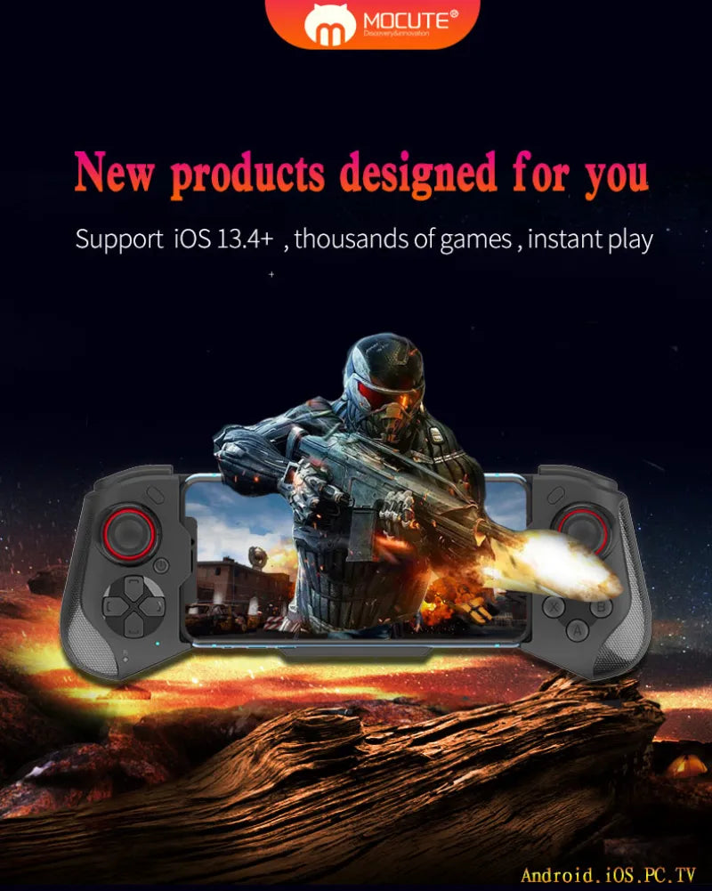 Bluetooth Control Game Pad Joystick For iPhone Android