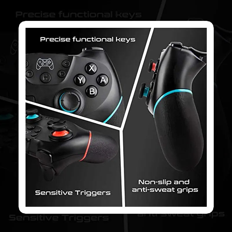 Wireless Controller Compatible-Nintendo Switch Adjustable Turbo with 6-Axis
