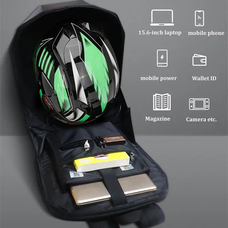 APP Function LED Hard Shell Knight Backpack