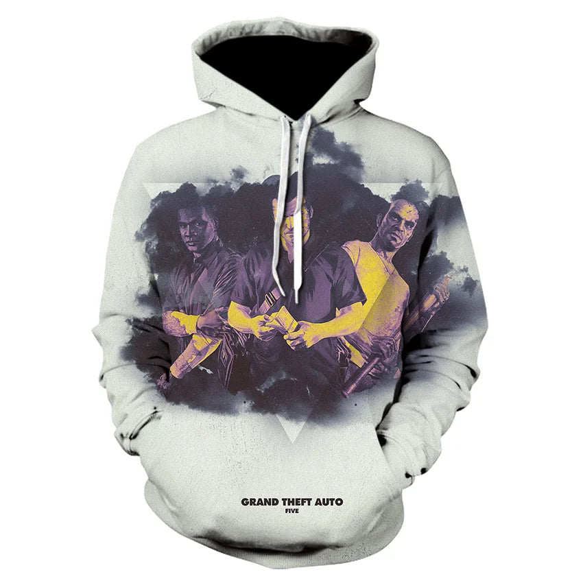 Grand Theft Auto 3d Print Game GTA 5 Hoodie